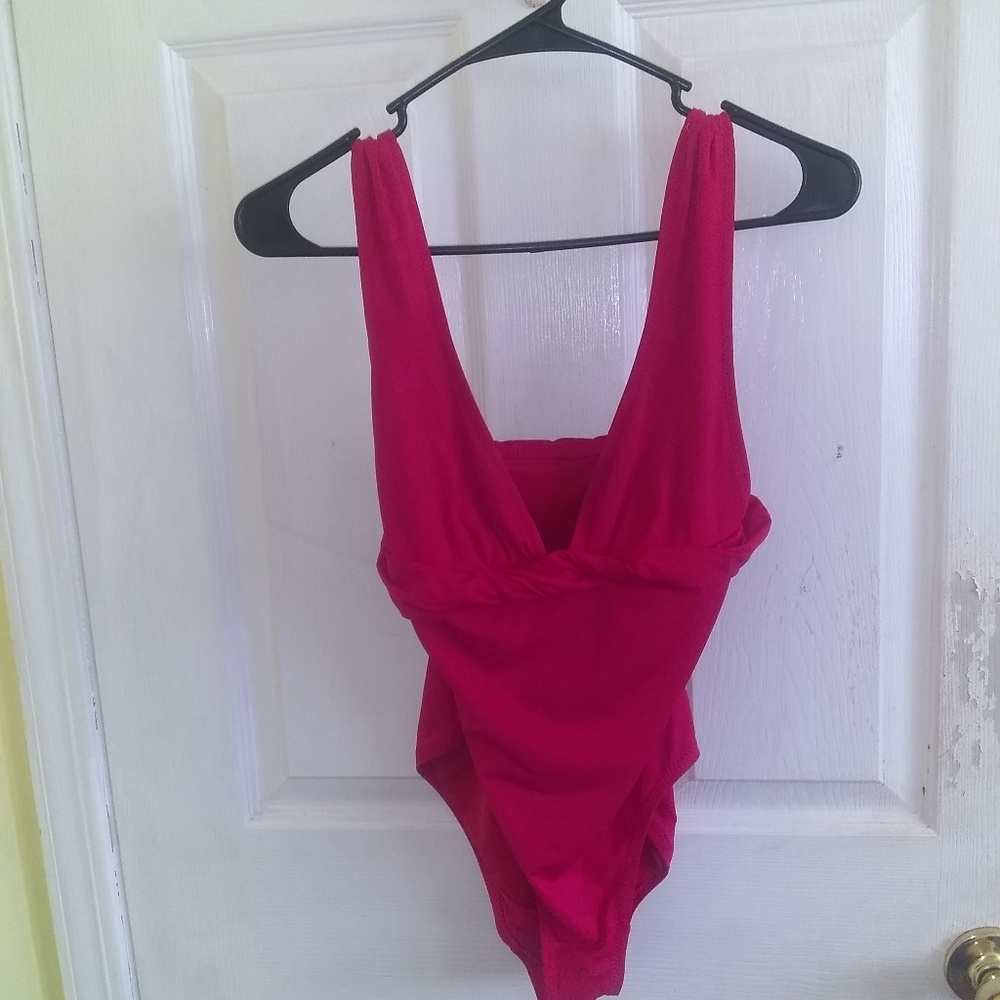 DKNY hot pink swimsuit